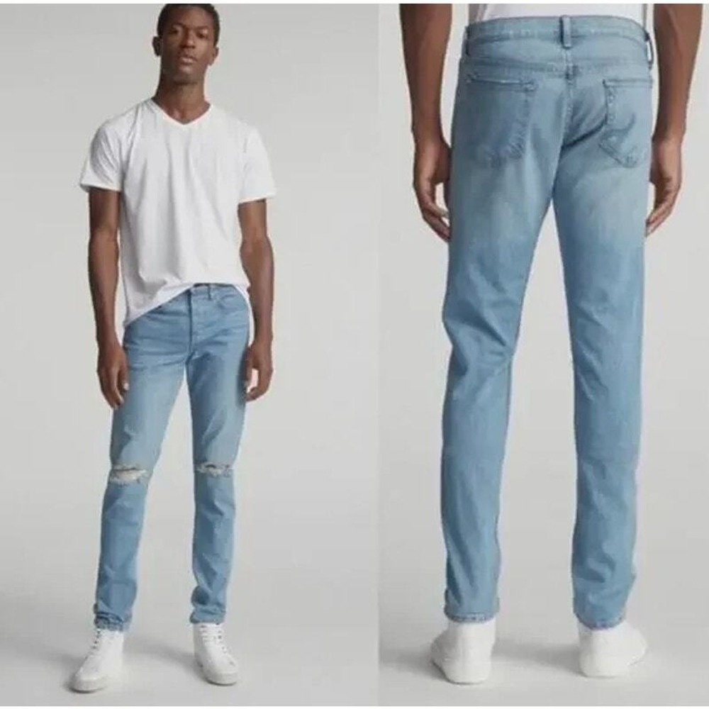 Rag & Bone Jeans Sz 32 Extra Slim Denim Button Fly Mens Made in USA